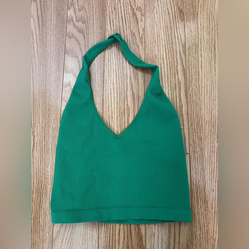 Aritzia Sun-Deh Green Halter Top